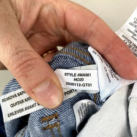 Madewell 10" High Rise Skinny in Dewitt Wash Button Front 28 - Picture 10 of 11